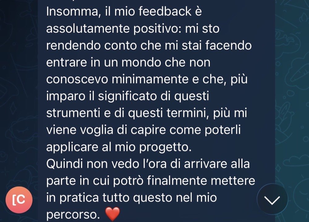 Messaggio di una farmacista nel canale del percorso