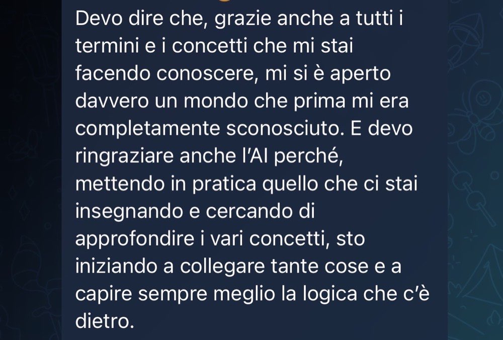Messaggio di una farmacista nel canale del percorso