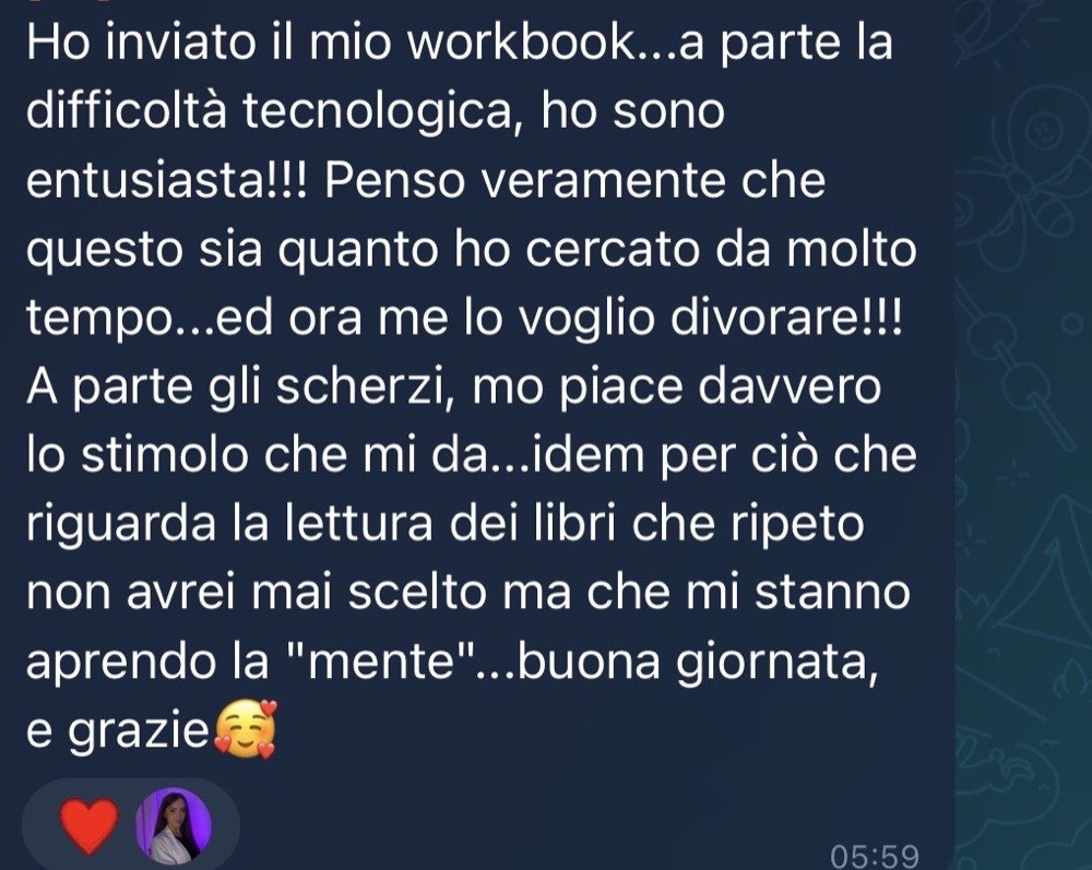 Messaggio di una farmacista nel canale del percorso