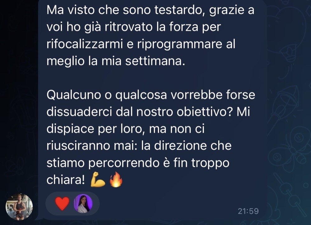 Messaggio di una farmacista nel canale del percorso